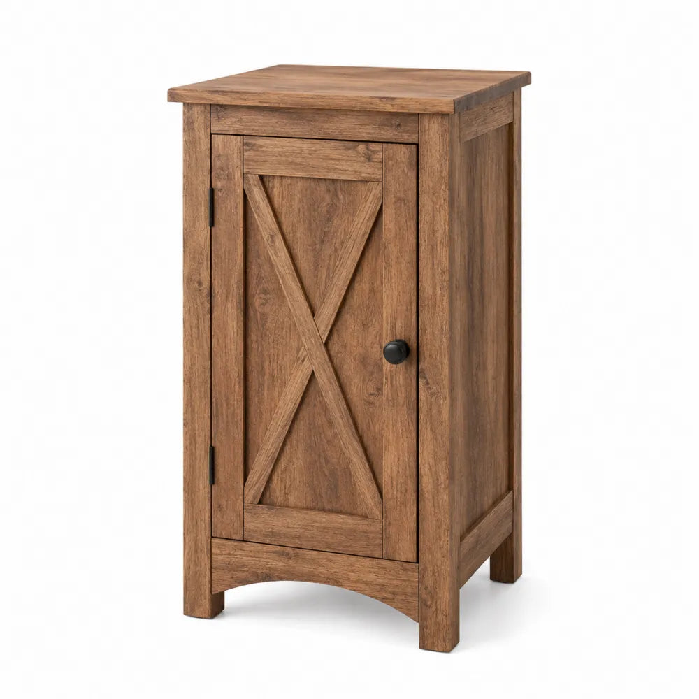 Szafka nocna MDF brązowa 60 cm