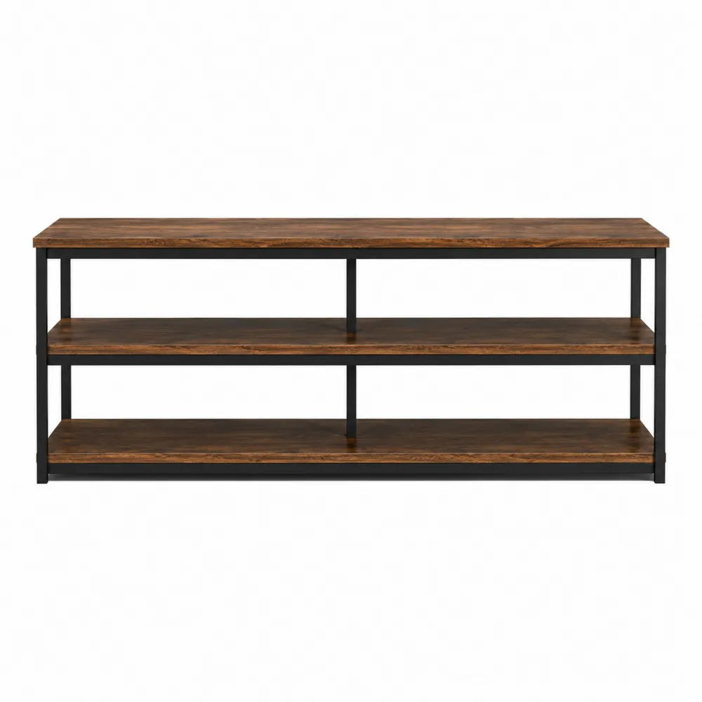 Szafka RTV z płyty MDF i stalowej ramy 120x40x50 cm